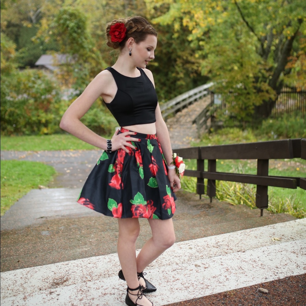 2 piece homecoming dress